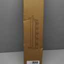 Coat Rack Wall Mount with Shelf, 17IN Wooden Coat Hanger Hooks Wall Mount with 5 Metal Hooks, Hanging Shelf with Hooks, Retro Walnut