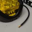 7 Inch Round Offroad Light - PSLER Driving Light Off Road 28W 5000LM Spot Flood Combo Work Light IP67 with DRL for Wrangler Pickup SUV ATV UTV Cart Trucks 4x4 F150Yellow