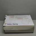 Portable Baby Swing for Infants, Compact & Foldable Infant Swing with 5-Speed Swing, Music, Timer, Cushioned Seat, Battery Operated, 0-9 Months 6-20 lbs