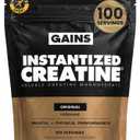 Gains in Bulk Instantized Creatine Monohydrate, Unflavored, 100 Servings, EXP 09/2028