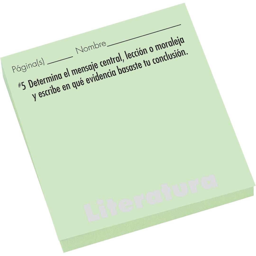 Really Good Stuff Spanish Study Stickies: Literature Comprehension Questions - 600 Sticky Notes
