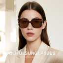Oversized Square Sunglasses for Women Trendy Designer Womens Sun Glasses UV Protection Large Frame Shades