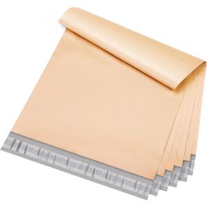 Metronic Poly Mailers 12x15.5 100 Pack, Medium Size Shipping Bags for Clothing, Strong Self-Seal Mailers Poly Bags Shipping Envelopes, Thick Mailing Bags Package Bags for Small Business, Champagne