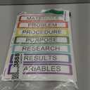 43 Colorful Sheets Science Fair Board Supplies Self Adhesive Presentation Science Subtitles Fair Project Titles Personalized Letter Sticker Supplies for Classroom Office