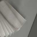 Changshade 6-Pack Temporary Light Filtering Paper Blinds for Window, Cut to Size Adhesive Paper Shades, Stick on Pleated Blinds,No Drill Easy Install,48" W x 72" H,White