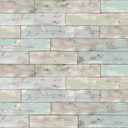 Wall Pops DWPK3603 Seaside Wood Wall Decal, Green