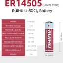 8 Pack ER14505 LS14500 3.6V Lithium Battery, AA Size 2700mAh Lithium Thionyl Chloride Battery(Li-SOCl2) CE/ROHS/UN38.3 Certified, T Type, Non-Rechargeable (ER14505-8 Count)