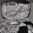 ONFAON Lunch Bag for Men/Women, Insulated Reusable Lunch Box Leakproof Cooler Tote Bag Freezable with Adjustable Shoulder Strap for Office Work Picnic Beach(Black) (7.5L)