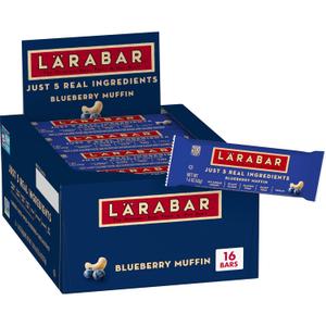 Larabar Blueberry Muffin Fruit and Nut Bars, Gluten Free and Vegan, 25.6 oz, 16 Ct (EXP 03/03/27)