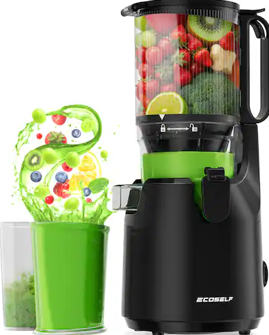 Ecoself Cold Press Juicer,Ecoself Juicer Machines, 5.3“ Extra Large Feed Chute