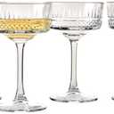 Pasabahce Vintage Coupe Glasses Set Of 4 - Exclusive Champagne, Cocktail, Martini Glasses - Long Stem Glassware - 8.8 oz - Perfect for Parties, Gifts, Housewarming, Weddings, Aniversary