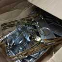 Chafing Dishes for Buffet 4 Pack, 11QT [Large Size and Sturdy] Stainless Steel Food Warmers for Parties Buffet [Elegant Gold and Silver Colors] Catering Supplies Buffet Display