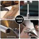 Tungsten Carbide Rotary Burr Set for Dremel, 10PCS Carbide Double Cut Carving Burr Bits with 1/8 Shank Rotary Tool Accessories for Woodworking, Engraving, Drilling, Steel Metal Working