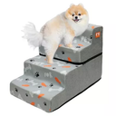 GeerDuo Dog Stairs Ramp for Small Dogs 4-Step Steps Couch Sofa and Chair Pet Cats Non-Slip Balanced Indoor 4-Steps