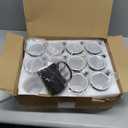 TANGLONG Color Changing Coffee Mugs 15oz Sublimation Mugs Magic Mug Heat Sensitive Coffee Mugs Tazas Magicas Para Sublimacion Set of 12 (Black)