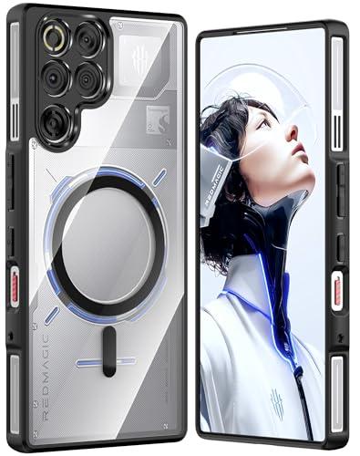 Foluu Magnetic Compatible with ZTE Nubia Red Magic 11 Pro Clear Case, [Compatible with Magsafe] [Full Camera Protection] Slim Thin Shockproof Protective Phone Cover for Red Magic 11 Pro