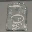 Lanpn White and Grey Christmas Throw Pillow Covers 24x24 Set of 4, Decorative 24 inch Gray Winter Snowflake Xmas Cushion Covers Pillow Cases for Home Bedroom Room Holiday Couch Decor Decorations