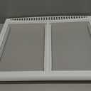 Smart Choice 240364787 Refrigerator Shelf Frame/Crisper Drawer Cover (No Glass) White, Impact Resistant Replacement Compatible with Frigidaire 240364714 240364725, Fits Select Refrigerator Models