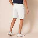 Amazon Essentials Men's Classic-Fit Stretch Golf Shorts with Moisture-Wicking, Active Waistband (White, 40)