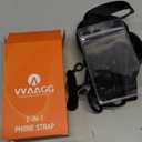 VVAAGG Cell Phone Lanyard for iPhone: Adjustable Phone Strap Crossbody Neck and Wrist Strap Anti-Theft Lanyard Travel Essential Compatible for iPhone Android Smartphones (Black)