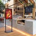 Sign Holder Stand, heavy Duty Pedestal poster stand for display,2228 inch slide-in double sided banner poster sign holder floor stand for indoor Display (2228)