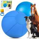 Herding Ball for Dogs and Horses, 18" Jolly Ball for Dogs, Dog Herding Balls for Australian Shepherd Collie,Herding Ball Durable Bite-Resistant with Reinforced Stitching, Medium Dog Toys Gifts - Blue