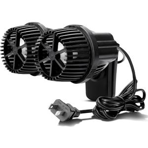 Hygger 4200GPH Double Head Aquarium Circulation Pump, Quiet 12W Aquarium Wave Maker, with Strong Magnetic Suction Base, 360Adjustable Power Head, for 110~240 Gal Tank