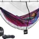 Foxelli XL Hammock Net 12ft Net for Hammocks, Lightweight Portable Hammock Netting, Fast and Easy Set Up, Fits All Camping Hammocks