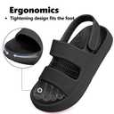 Kids Cloud Sandals Boys Girls Flat Slides Slip On Soft Sole EVA Sandals (Black)