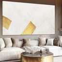 YJYart Simple Wall Decor Geometric Wall Paintings Modern Wall Decorations 29"x58" Wall Art for Living Room Large Hanging Art for Dining Room