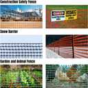 Lightweight Orange Plastic Fence Netting, 4ft x 100ft