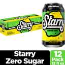 Starry Zero Sugar Lemon Lime Soda, 12 Fl Oz Cans (Pack of 12)