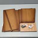 GHWIE Large Bread Box, Easy Access & Cleaning - Bamboo Bread Box for Kitchen Countertop with Acrylic Door (Coffee, Medium)