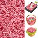 JOYIN 8oz Easter Grass, Pure Pink Recyclable Paper Grass, Shred Raffia Crinkle Cut for Easter Egg Hunt, Party Bag Decor Favors, Gift Wrapping