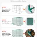 VEVOR Crop Cage, 9.5 x 6.36 x 6.36 ft Plant Protection Tent with Zippered Door, Wind-Resistant Tall Crop Cage, Easy to Install, Outdoor Raised Bed Cover, Tomato Plant Netting for Garden Patio Lawn