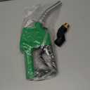 3/4" Inch Green NPT Automatic Shut-Off Fuel Nozzle,Fuel Hose Swivel,High Flow,BP Hand Guard,Hanging Hook 13/16"Spout,16GPM,Fuel Transfer Pump Diesel Gasoline Nozzle,Cold Weather Applications