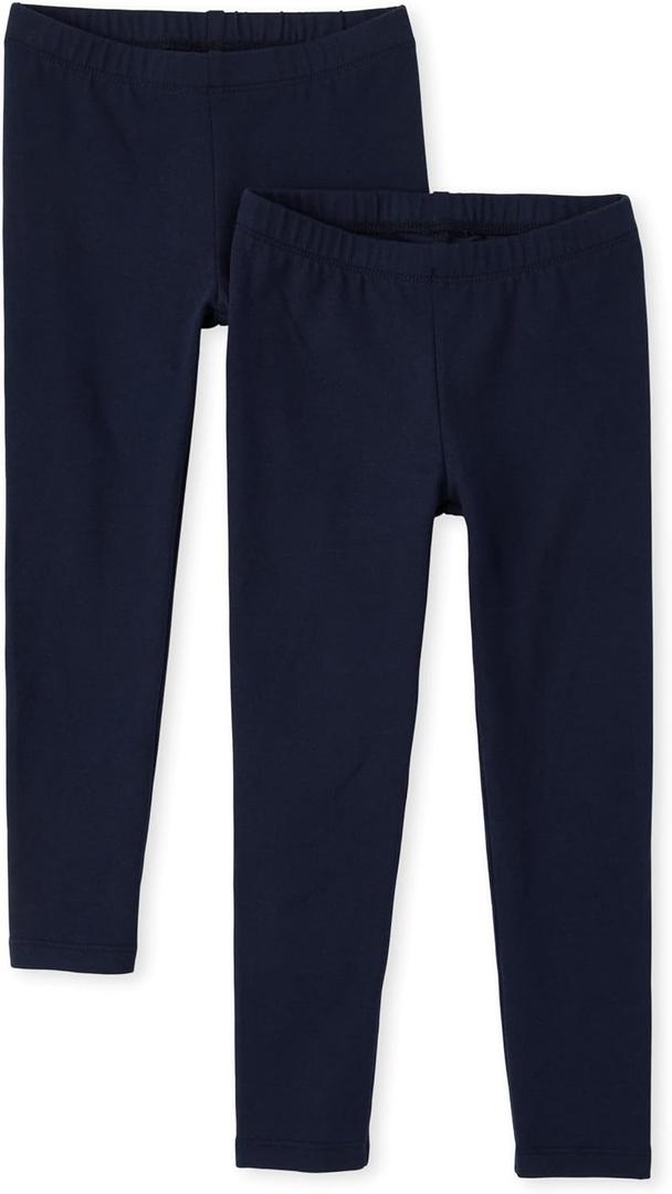 The Children's Place Girls' Assorted Leggings 2 Pack (XX-Large, Tidal 2-pack)