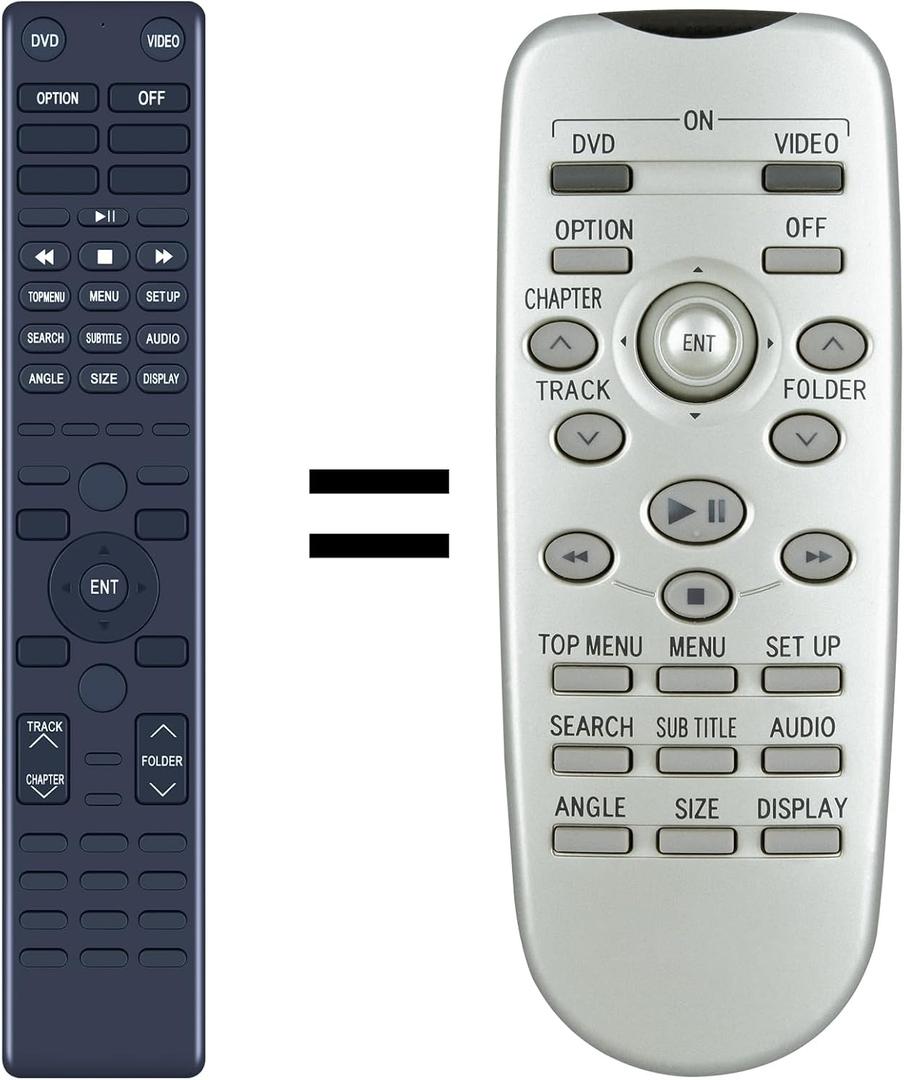 Remote Replacement for Toyota 86170 45020 Rear Entertainment DVD System | Full Function Replacement, No Programming, Easy Setup, Fast Response