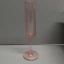 DI QIU REN 12 Pcs Pink Champagne Flutes Plastic, 6 OZ Square Pink Champagne Glasses Reusable Stemmed Wedding Champagne Flutes Unbreakable Shatterproof Wedding Toasting Flutes for Party Wedding Holiday