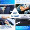 Window Rain Guards fit Honda Civic Hatchback 2016-2021 4PC Window Visors Vent Shade Deflector Tape On