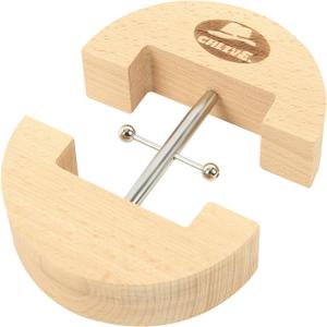 Fitted Hat Stretcher Adjustable -One Size Fits All Cap,Solid Wood & Heavy Duty Unisex Hat Jack Stretcher (5 1/4-7 3/8, Silver)