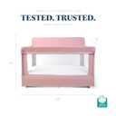 Baby Delight Lunaire Full Size Crib | Breathable Mesh Baby Crib | Tool-Free Assembly Baby Bed | 100% GOTS Certified Organic Cotton Fabric | Organic Rose