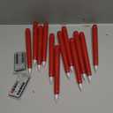 Flameless Taper Candles with Remote Control, 12 pack Plastic LED Candle, Flickering Battery Operated, 9.2'’Classic Tall Candle for Wedding, Party, Christmas, Home Decor (Red)