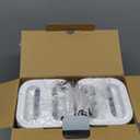 MR.SIGA 4 Pack Airtight Food Storage Container Set, BPA Free Kitchen Pantry Organization Canisters with One-handed Leak Proof Lids, 1L / 33.8oz, Medium, White