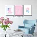 LQOZTBX 3 piece Coastal Cowgirl Wall Art Pink and Blue Cowboy Boots Canvas Posters How Lucky Are We Print Aesthetic Preppy Wall Decor Coquette Pictures for Girls Bedroom Dorm Unframed, 16x24-Posters