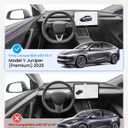 REEVAA 2025 Tesla Model Y Premium Screen Protector [Anti-Glare & No Fingerprint], 9H Tempered Glass for 2025 Model Y Premium, with Alignment Frame, Matte, 15.4 inch
