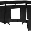 Dashboard Cover Suitable for Ford F150 2004 2005 2006 2007 2008 Car Dashboard Cover Sun Visor Mat Non-Slip Polyester Dashboard Accessories, Black