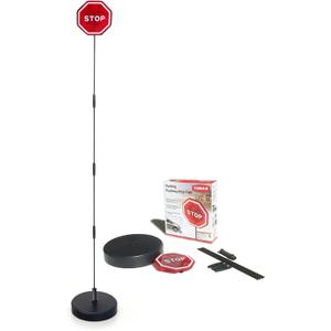 Parking Garage Flashing Stop Sign - Stop Sign for Garage Parking, Adjustable Height Parking Assist, LED Garage Car Stop Indicator, 1-Pack