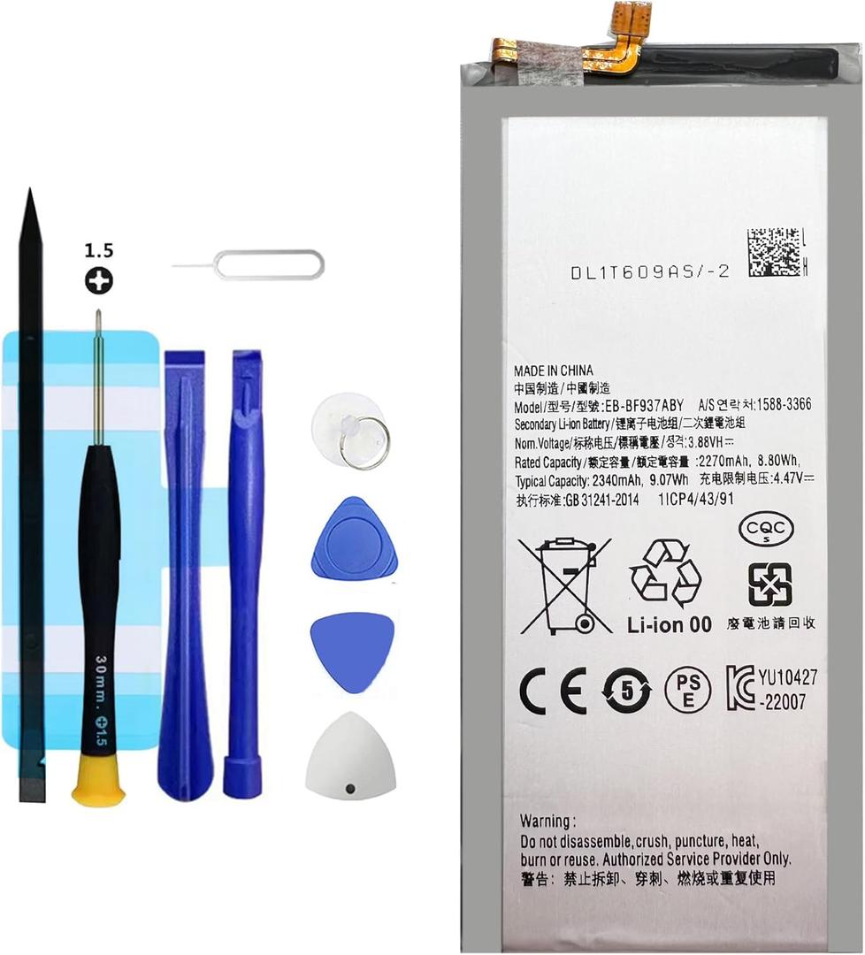 EB-BF937ABY Replacement Battery for Galaxy Z Fold 4 5G,Rechargeable 0 Cycle Battery Compatible with Samsung Galaxy Z Fold 4 5G SM-F936B Battery GH82-29451A with Repair Tool Kits