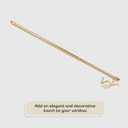 Fantasia Cafe Decorative Window Curtain Rod, 28"- 48" Adjustable Width, 7/16" Diameter, 3/4" Projection - Brass with Matching Finials - Easy to Install Telescoping Rod - Brackets & Hardware Included